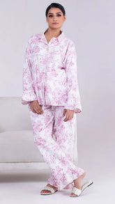 Urban Cut 2 Piece PJ Suit- Cotton Comfy Flannel ( Shirt + Trouser)